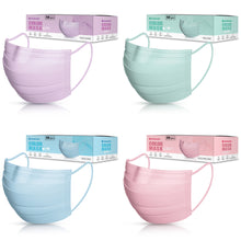 Load image into Gallery viewer, Colored Disposable Face Mask - Pack of 50 - Breathable 3-Ply Face Mask