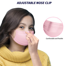 Load image into Gallery viewer, Kids Colored Disposable Face Mask - Pack of 50,  Breathable 3-Ply Face Mask -  Ages 4-12 Children