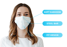 Load image into Gallery viewer, 3-Ply Face Mask Large, 50pcs