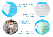 Load image into Gallery viewer, 3-Ply Face Mask Large, 50pcs