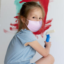 Load image into Gallery viewer, Kids Colored Disposable Face Mask - Pack of 50,  Breathable 3-Ply Face Mask -  Ages 4-12 Children