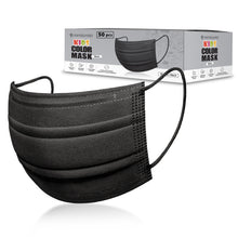 Load image into Gallery viewer, Kids Colored Disposable Face Mask - Pack of 50,  Breathable 3-Ply Face Mask -  Ages 4-12 Children