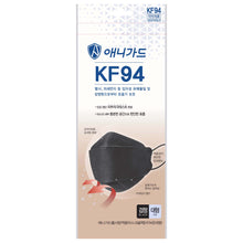 Load image into Gallery viewer, [Made in Korea] ANYGUARD BLACK KF94 Mask, Re-Sealable Packs of 5
